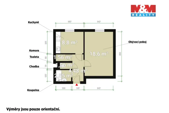 Pronájem bytu 1+1, Plzeň - Východní Předměstí, Francouzská třída, 38 m2