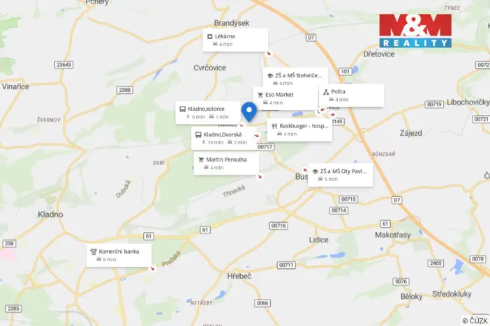 Pronájem rodinného domu, Kladno - Vrapice, V zahrádkách, 81 m2