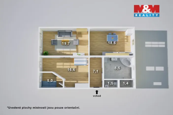 Prodej bytu 3+kk, Teplice, Duchcovská, 88 m2
