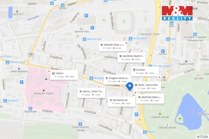 Prodej bytu 3+kk, Teplice, Duchcovská, 88 m2