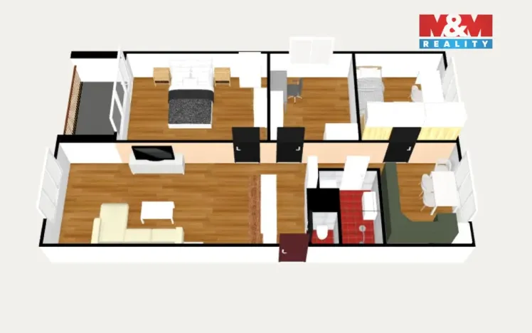 Prodej bytu 4+1, Chodov, Čapkova, 83 m2