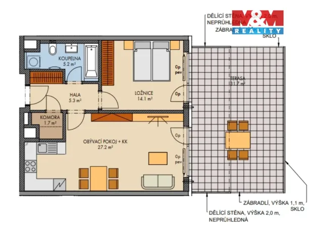 Prodej bytu 2+kk, Praha - Prosek, Čakovická, 97 m2
