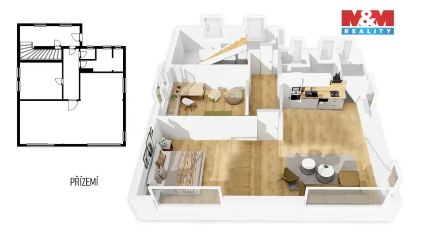 Prodej rodinného domu, Úpice, Palackého, 144 m2