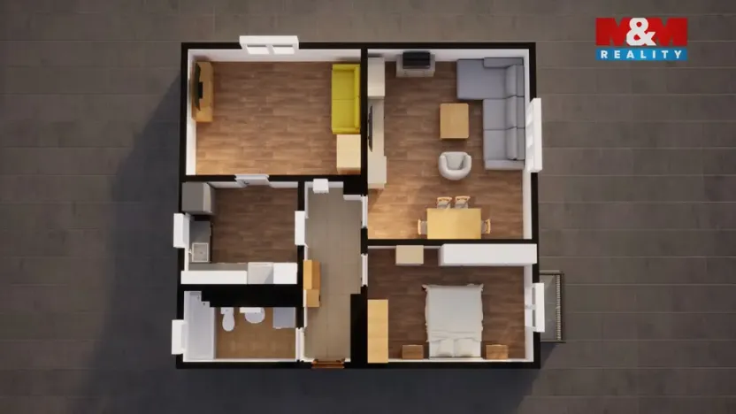 Prodej bytu 3+1, Jablonné v Podještědí - Heřmanice v Podještědí, 67 m2