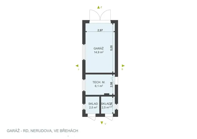 Prodej rodinného domu, Břehy, Nerudova, 123 m2