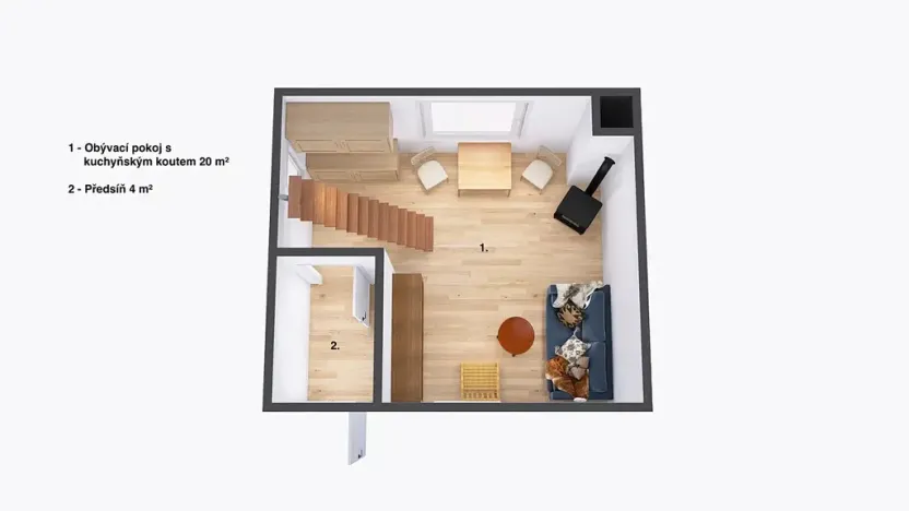 Prodej chaty, Jičín, 48 m2