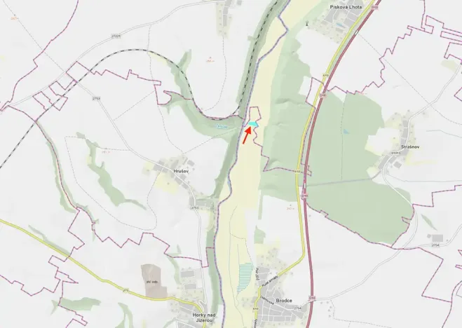 Prodej louky, Brodce, 4955 m2