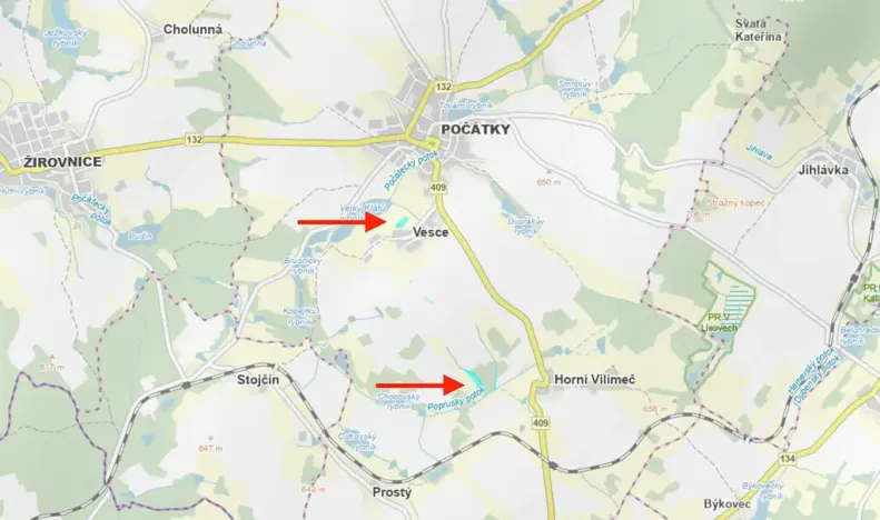 Prodej podílu louky, Počátky, 6751 m2