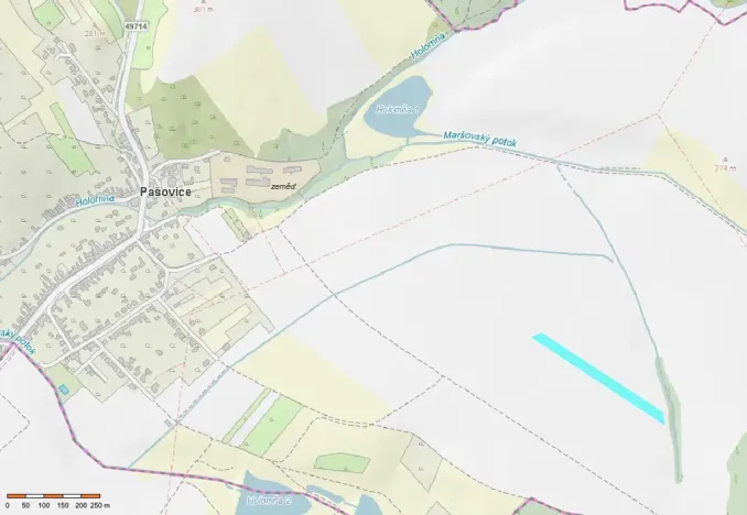 Prodej pole, Pašovice, 9923 m2