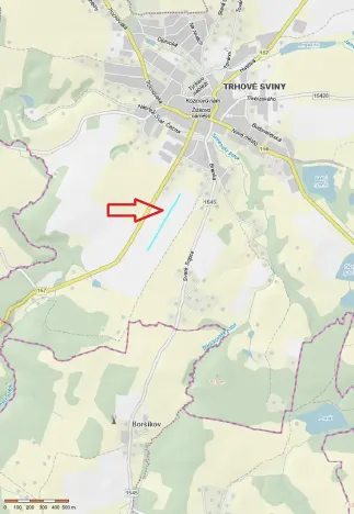 Prodej podílu pole, Trhové Sviny, 2566 m2