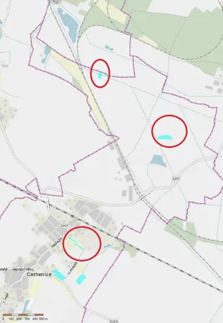 Prodej podílu louky, Cerhenice, 4267 m2