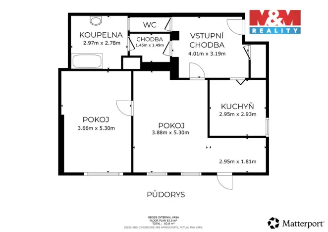 Prodej atypického bytu, Krnov - Pod Bezručovým vrchem, Bezručova, 73 m2
