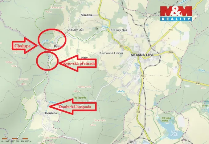 Prodej chalupy, Krásná Lípa - Dlouhý Důl, 62 m2