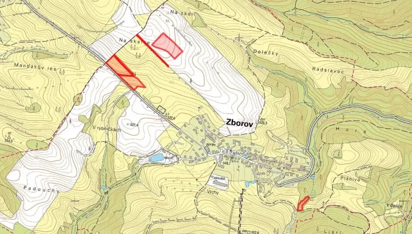Prodej pole, Zborov, 22135 m2