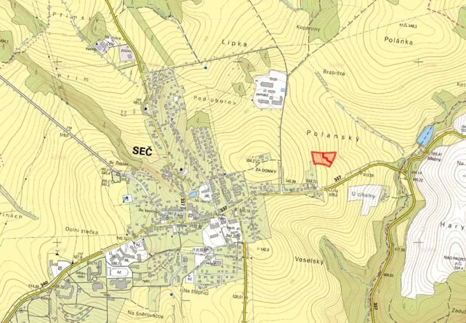 Prodej louky, Seč, 7455 m2