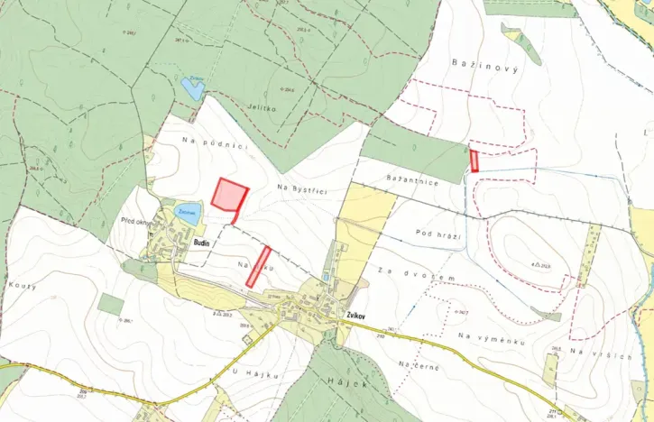 Prodej pole, Boharyně, 22782 m2