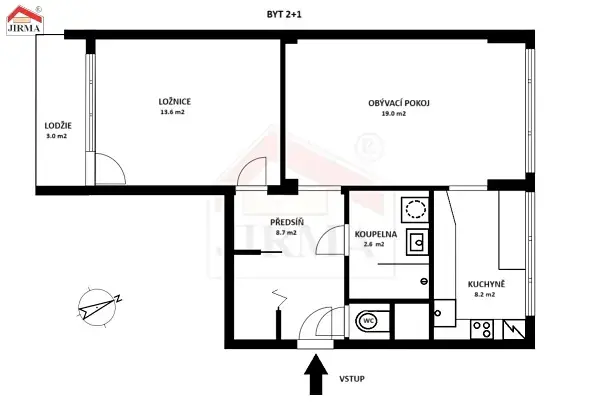 Pronájem bytu 2+1, Kolín, Rimavské Soboty, 53 m2