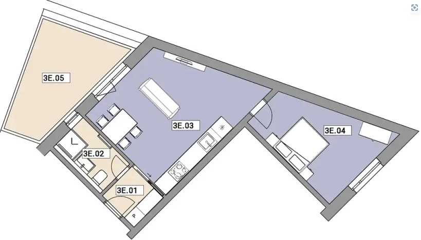 Prodej bytu 2+kk, Praha - Zbraslav, Elišky Přemyslovny, 52 m2