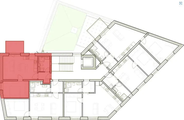 Prodej bytu 2+kk, Praha - Zbraslav, Elišky Přemyslovny, 44 m2