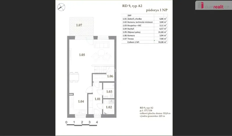 Prodej rodinného domu, Odolena Voda, Pod Humny, 111 m2
