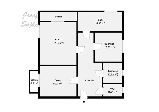 Prodej bytu 3+1, Bystřice nad Pernštejnem, Černý vršek, 72 m2