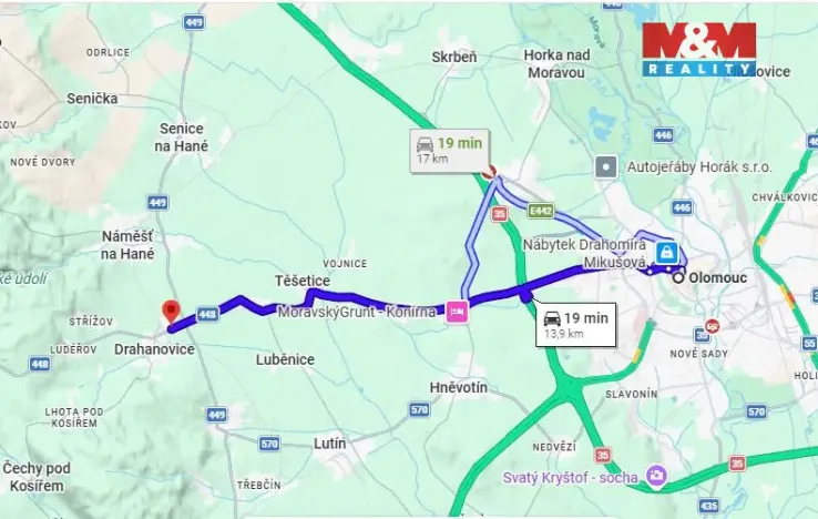 Prodej pole, Drahanovice, 1682 m2