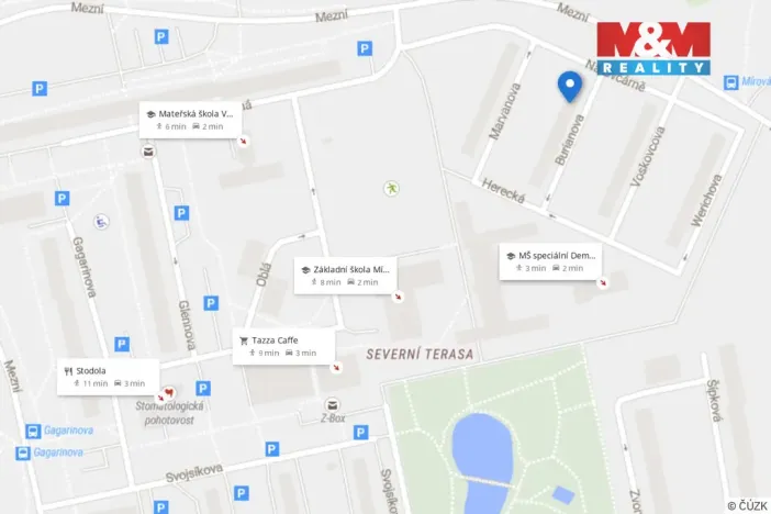 Prodej bytu 2+1, Ústí nad Labem - Severní Terasa, Burianova, 49 m2