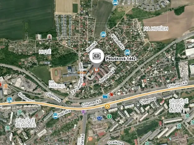 Pronájem bytu 2+kk, Praha - Kyje, Pelušková, 49 m2