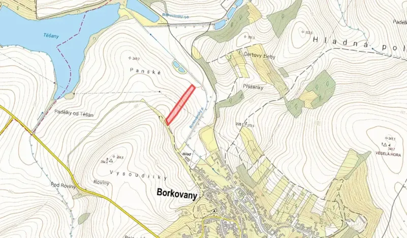 Prodej pole, Borkovany, 7843 m2
