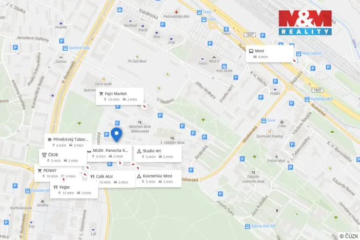 Prodej bytu 3+1, Most, Bělehradská, 68 m2