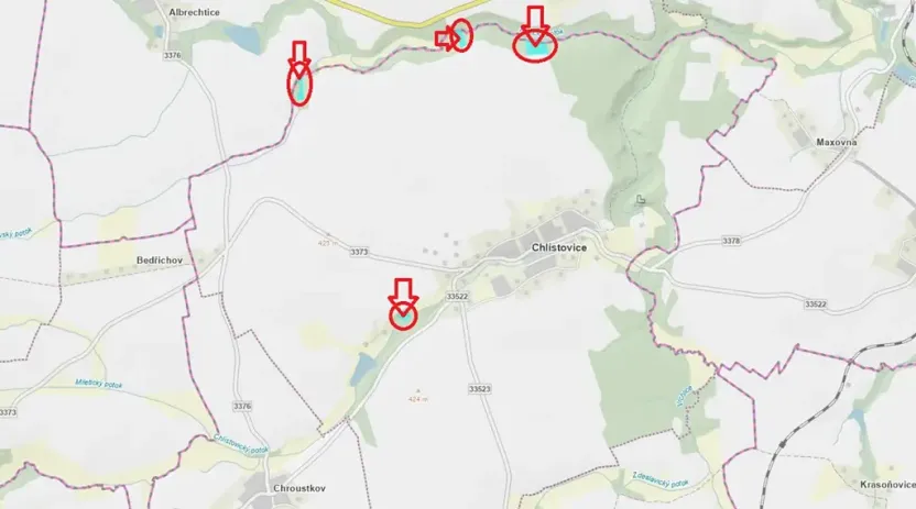 Prodej podílu lesa, Pertoltice, 4226 m2