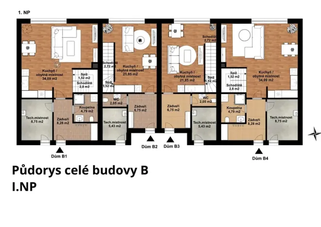 Prodej rodinného domu, Radošovice, 75 m2