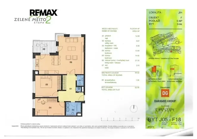 Prodej bytu 3+kk, Praha - Hrdlořezy, Učňovská, 86 m2
