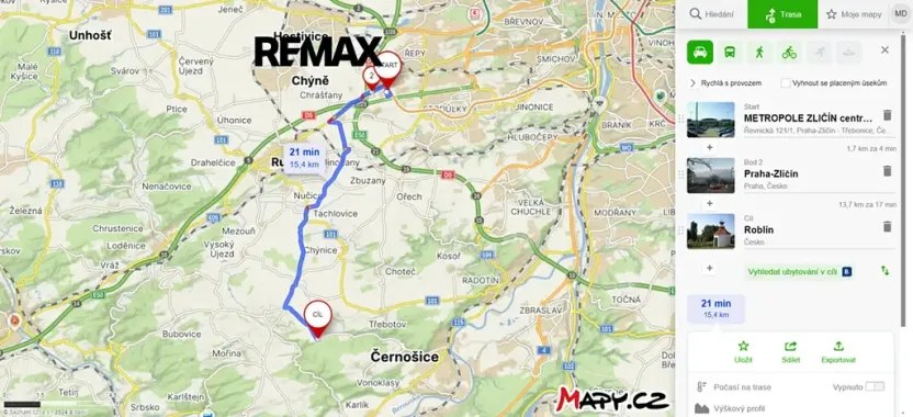 Prodej komerčního pozemku, Roblín, 2000 m2