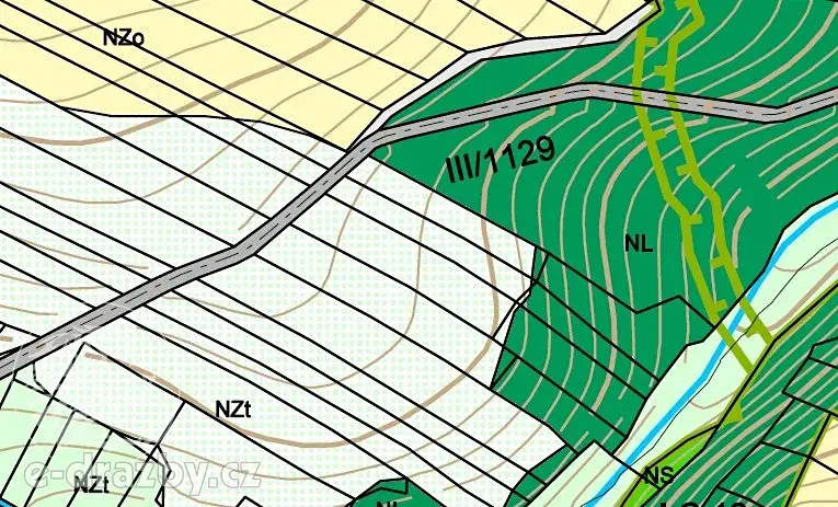 Prodej lesa, Chotýšany, 21423 m2