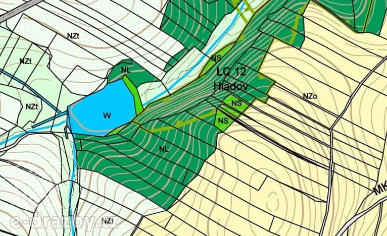 Prodej lesa, Chotýšany, 21423 m2