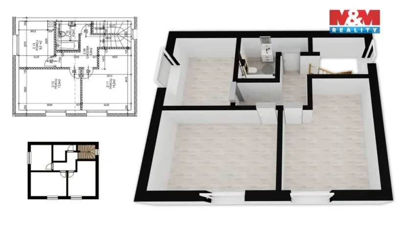 Prodej bytu 4+kk, Králův Dvůr, 97 m2