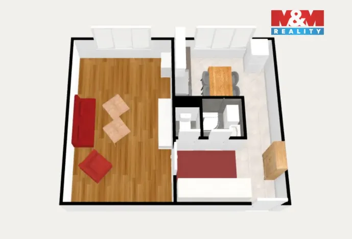 Prodej bytu 1+1, Nová Role, Svobodova, 39 m2