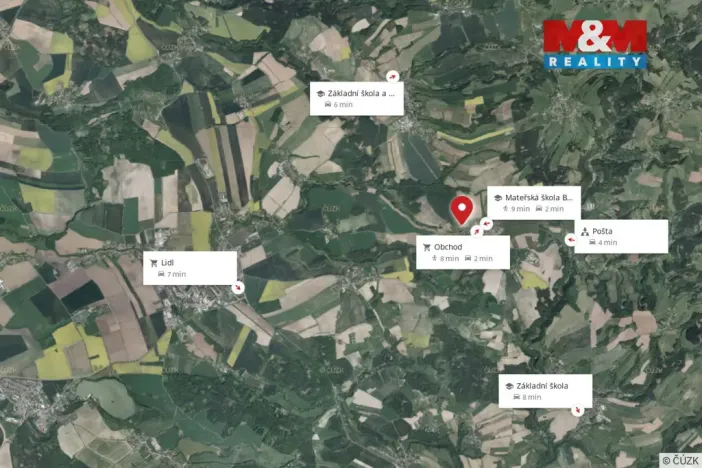 Prodej pozemku pro bydlení, Bačetín, 1122 m2