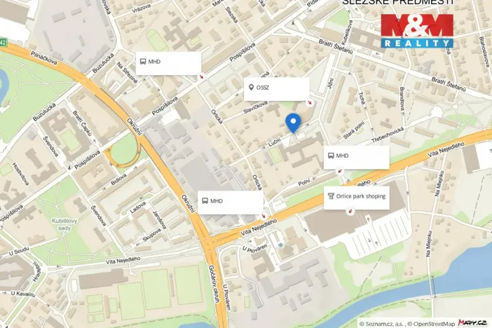 Pronájem kanceláře, Hradec Králové - Slezské Předměstí, Luční, 64 m2