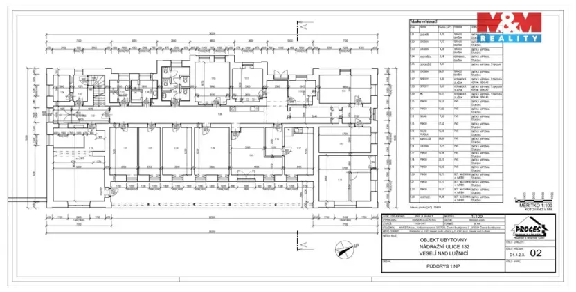 Prodej činžovního domu, Veselí nad Lužnicí - Veselí nad Lužnicí II, Nádražní, 1121 m2
