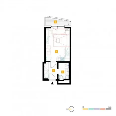 Pronájem bytu 1+kk, Praha - Stodůlky, Mukařovského, 27 m2