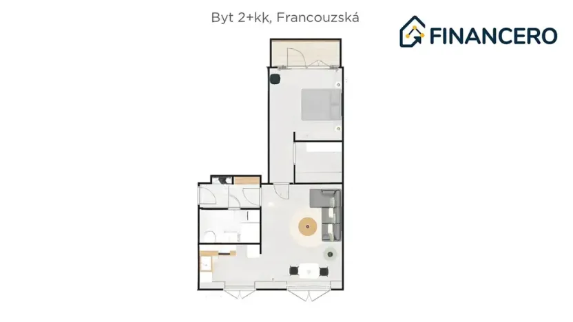 Prodej bytu 2+kk, Ostrava, Francouzská, 59 m2