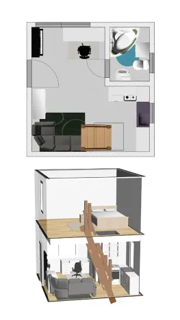 Pronájem bytu 2+kk, Brno, Řehořova, 26 m2