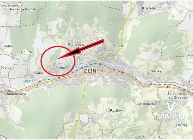 Prodej zahrady, Zlín, 4101 m2