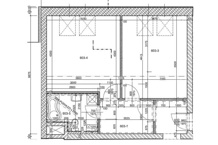 Pronájem bytu 2+kk, Brno, Nachová, 51 m2