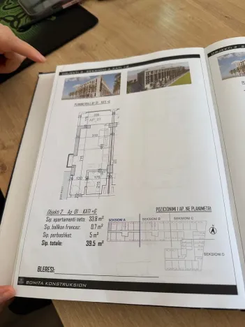 Prodej bytu 1+kk, Rruga Viena, Golem, Albánie, 37 m2
