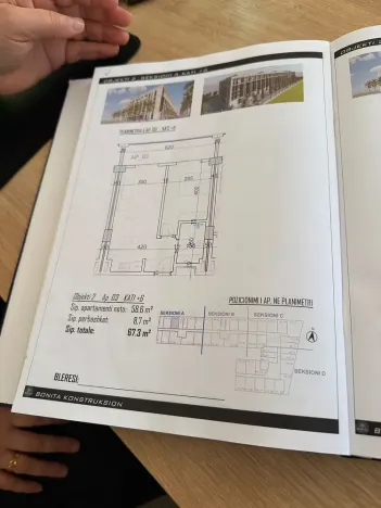 Prodej bytu 1+kk, Rruga Viena, Golem, Albánie, 37 m2