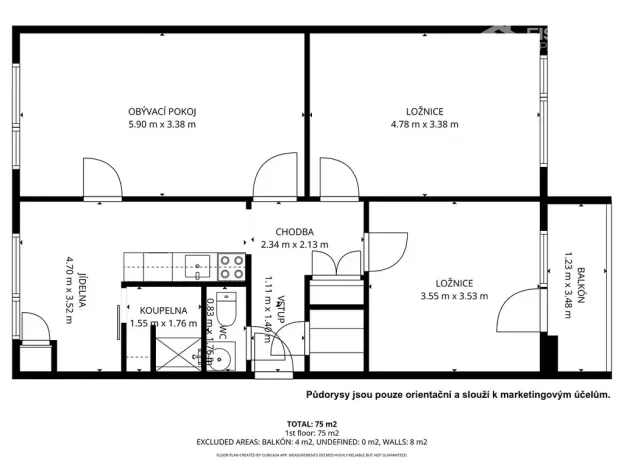 Prodej bytu 3+1, Valašské Meziříčí, Nádražní, 72 m2