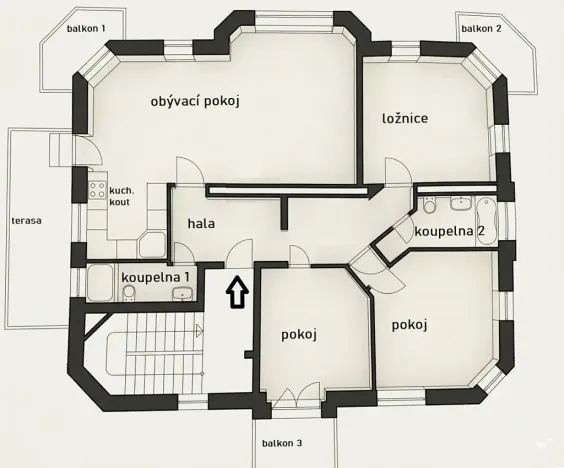 Pronájem bytu 4+kk, Úvaly, 110 m2